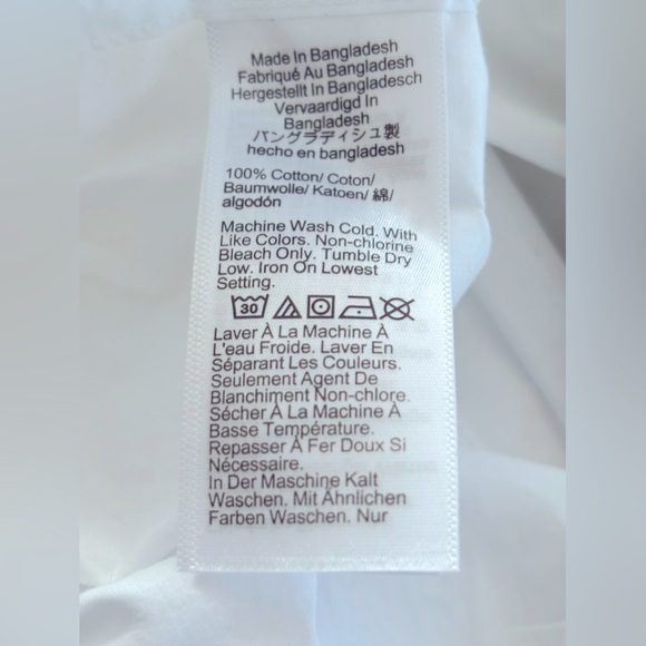 J.Crew White Poplin Boxer NWOT - Picture 5 of 9